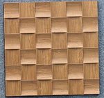 Light Brown Brown Concave Square Acoustic Wall Panel HS-002 image 0