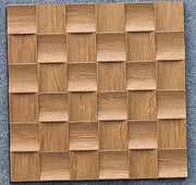 Light Brown Brown Concave Square Acoustic Wall Panel HS-002 image 0