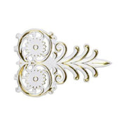 DGM18-BA White with Gold Palace Ceiling Spear Motif 14×21 cm image 0