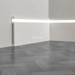DIS10020-D2 Istanbul Paintable Baseboard with LED 10 cm image 3