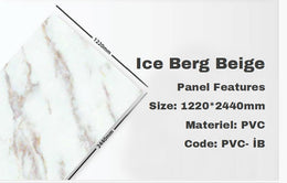 PVC-IB ICE BERG BEIGE PVC PANEL 122X244 image 0