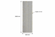 White & Gold Marble Effect Slatted Acoustic Wall Panel – AP-11