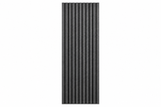 Charcoal Grey Contour Effect Wide Slat Acoustic Wall Panel – APW-1