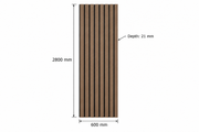 Natural Oak Effect Wide Slat Acoustic Wall Panel – APW-3