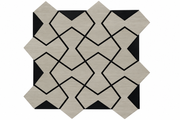 Light Grey Interlock Geometric Acoustic Wall Panel - WP8-B