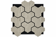 Light Grey Interlocking Hex Acoustic Wall Panel – WP4-B