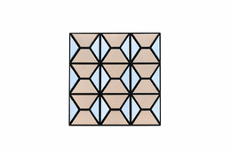 Luxe Geometric Mirror Acoustic Panel - HS-028