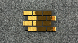 Gold Metallic Brick Polymer Wall Panel HS-062