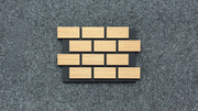 Light Wood Brick Polymer Wall Panel HS-067
