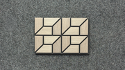 Light Ash Geometric Wood Acoustic Wall Panel HS-068