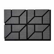 Graphite Grey Geometric Acoustic Wall Panel HS-068