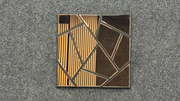 Bronze Geometric Mirror Wall Panel HS-073