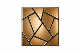 Bronze Geometric Mirror Wall Panel HS-073