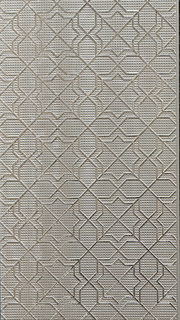 Silver Metallic Geometric Polymer Wall Panel HS-41-4