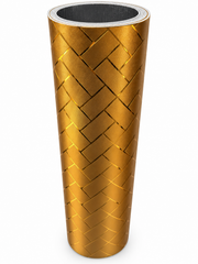 Gold Herringbone Stick-On Foam Wall Panel - MW-002