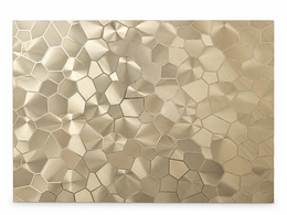 Champagne Gold Geometric Stick-On Foam Wall Panel - MW-005
