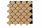 Natural Oak Scallop Acoustic Wall Panel – WP9-A