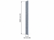 Ash Grey Stone Effect Curved Wall Panel - PSP-01