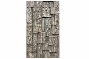Rustic Grey Reclaimed Wood Effect 3D PU Stone Wall Panel – PU-002
