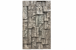 Rustic Grey Reclaimed Wood Effect 3D PU Stone Wall Panel – PU-002