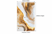 Luxury White & Gold Agate Onyx Effect PVC Wall Panel – PVC-12