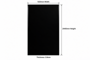 Luxury Gloss Black Smooth Finish PVC Wall Panel – PVC-23