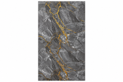 Luxury Charcoal Grey Marble Effect PVC Wall Panel with Gold Veining – PVC-24