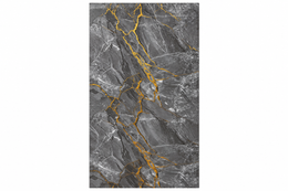 Luxury Charcoal Grey Marble Effect PVC Wall Panel with Gold Veining – PVC-24