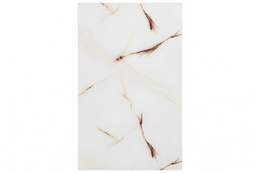 Luxury Ivory White Onyx Marble Effect PVC Wall Panel with Copper Brown Veining – PVC-27