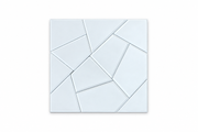 Silver Modern Mosaic Design Self-Adhesive Mirror Wall Panel SAM-211
