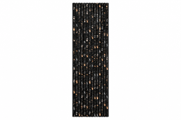 Black & Gold Marble Effect Slatted Acoustic Wall Panel – AP-10