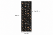 Black & Gold Marble Effect Slatted Acoustic Wall Panel – AP-10