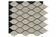 Light Grey Leaf Pattern Acoustic Wall Panel