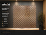 Light Brown Brown Concave Square Acoustic Wall Panel HS-002 image 2