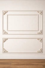 DGM52-BA White with Gold Inner Center Motif 10×12 cm image 1