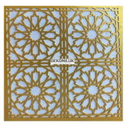 DSKP60-A Selcuk Gold Pvc Ceiling Panel 60*60 image 0