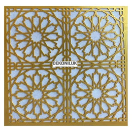 DSKP60-A Selcuk Gold Pvc Ceiling Panel 60*60 image 0
