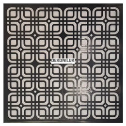 DMKP60-S Moderna Black Pvc Ceiling Panel 60*60 image 0