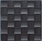 Dark Brown Concave Square Acoustic Wall Panel HS-003 image 0