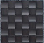 Dark Brown Concave Square Acoustic Wall Panel HS-003 image 0