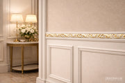 DS20-BA Ivy White Gold Wall and Ceiling Molding 2cm image 3