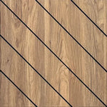 Diagonal Slatted Acoustic Wall Panel PET-004 image 0