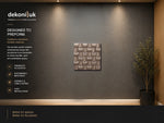Brown Convexed Square Acoustic Wall Panel HS-006 image 1