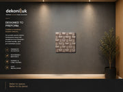 Brown Convexed Square Acoustic Wall Panel HS-006 image 1