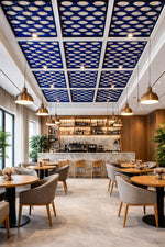 DDKP60-L Drop Navy Blue PVC Ceiling Panel 57×57 cm image 1
