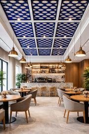 DDKP60-L Drop Navy Blue PVC Ceiling Panel 57×57 cm image 1