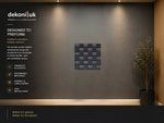 Dark Brown Concave Square Acoustic Wall Panel HS-003 image 1