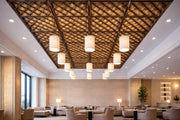 DGM28-AHS Diamond Patterned Wooden Ceiling and Wall Panel 50 cm image 1