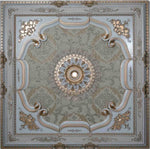 DK150-P  Silver Square Palace Ceiling 150×150 cm image 0