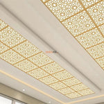 DSKP60-A Selcuk Gold Pvc Ceiling Panel 60*60 image 1